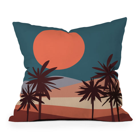 The Old Art Studio Abstract Landscape 13 Outdoor Throw Pillow