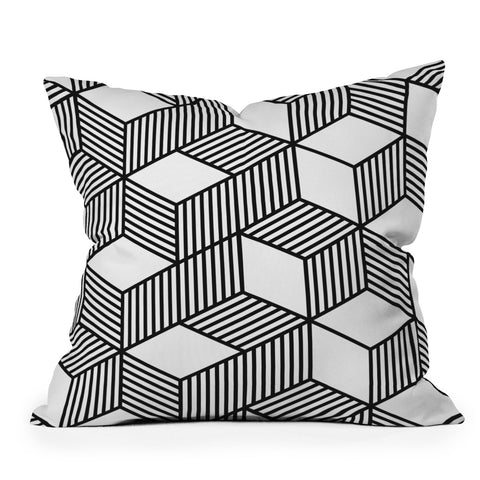 The Old Art Studio Cube 01 Outdoor Throw Pillow