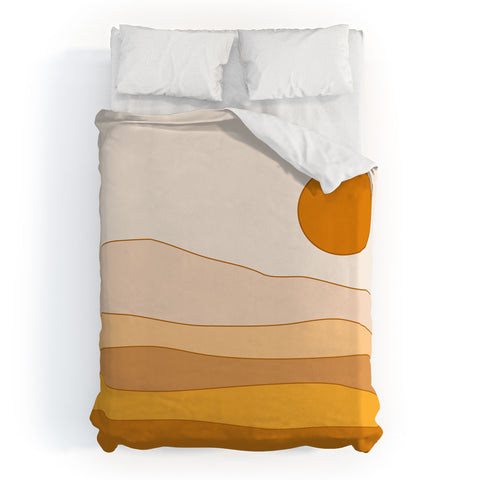 The Old Art Studio Desert Landscape Duvet Cover