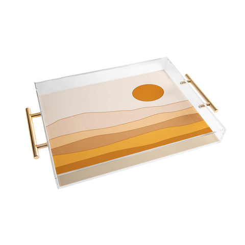 The Old Art Studio Desert Landscape Acrylic Tray