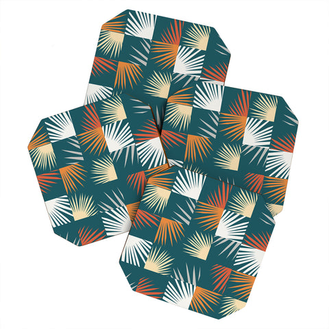 The Old Art Studio Desert Tropical 02 Coaster Set