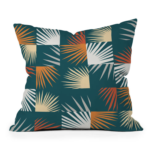 The Old Art Studio Desert Tropical 02 Outdoor Throw Pillow
