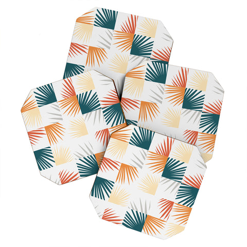 The Old Art Studio Desert Tropical 03 Coaster Set