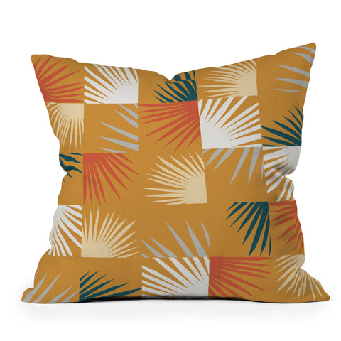 The Old Art Studio Desert Tropical 04 Outdoor Throw Pillow