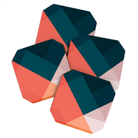 The Old Art Studio Geometric 1708 Coaster Set