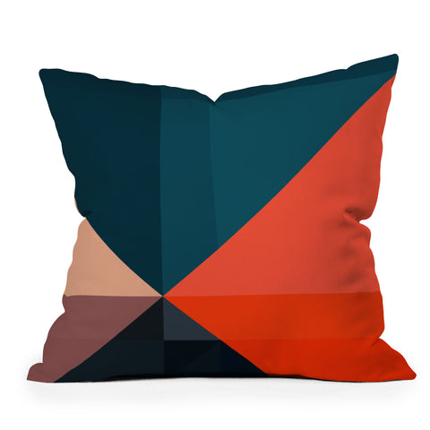 The Old Art Studio Geometric 1713 Outdoor Throw Pillow