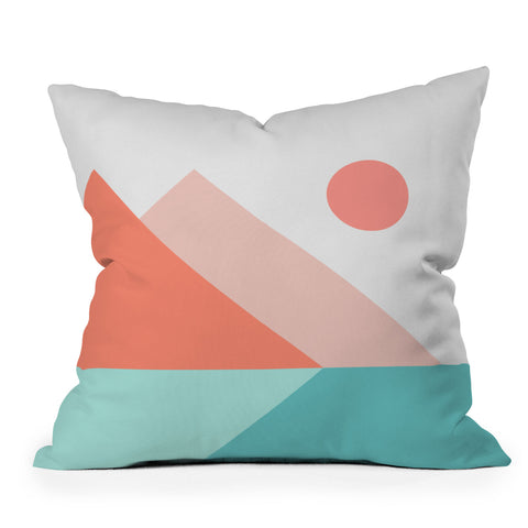 The Old Art Studio Geometric Landscape 13 Outdoor Throw Pillow