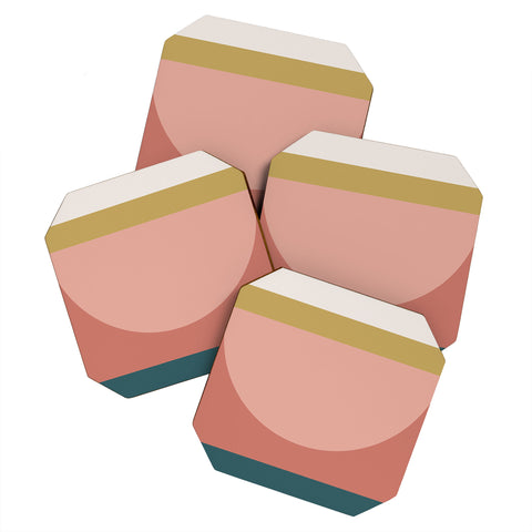 The Old Art Studio Maximalist Geometric 03 Coaster Set