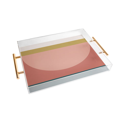 The Old Art Studio Maximalist Geometric 03 Acrylic Tray