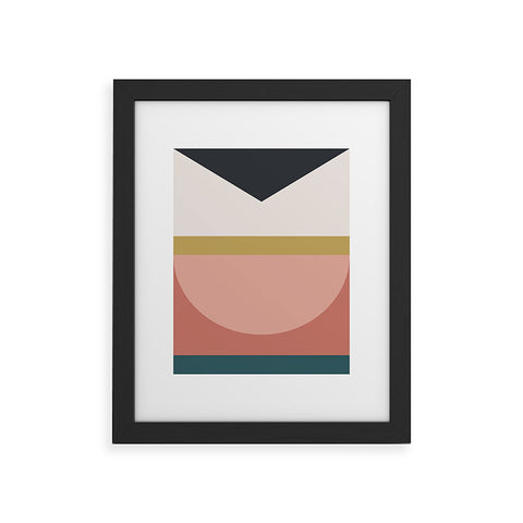 The Old Art Studio Maximalist Geometric 03 Framed Art Print