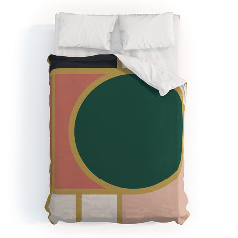 The Old Art Studio Maximalist Geometric 05B Duvet Cover