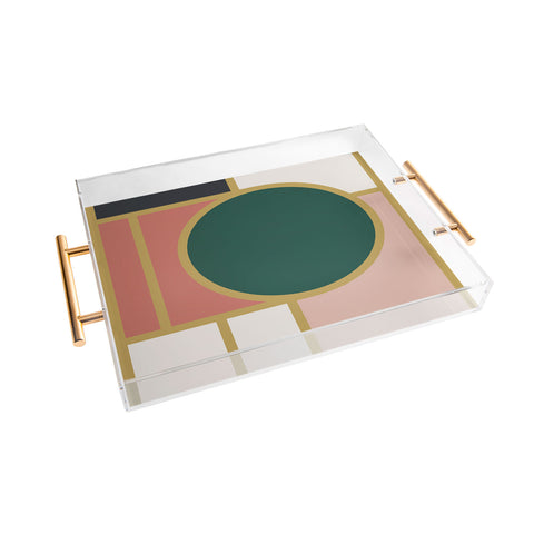 The Old Art Studio Maximalist Geometric 05B Acrylic Tray