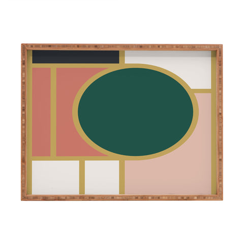The Old Art Studio Maximalist Geometric 05B Rectangular Tray