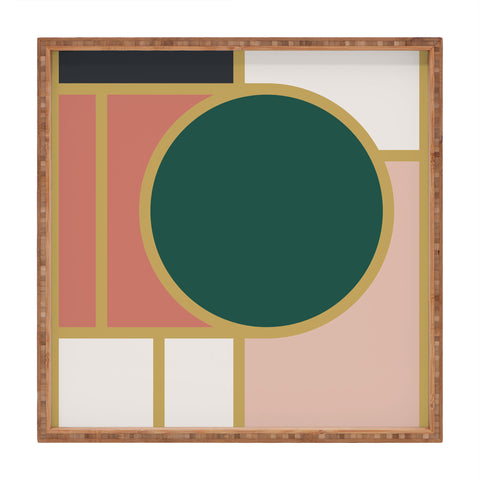 The Old Art Studio Maximalist Geometric 05B Square Tray