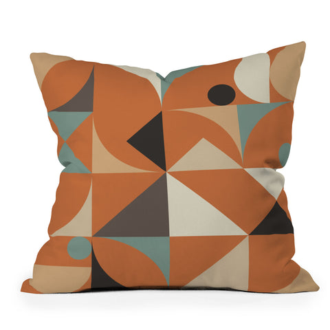 The Old Art Studio Mid Century 7D Outdoor Throw Pillow