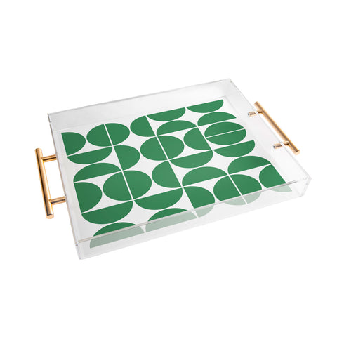 The Old Art Studio Mid Century Modern 04 Green Acrylic Tray