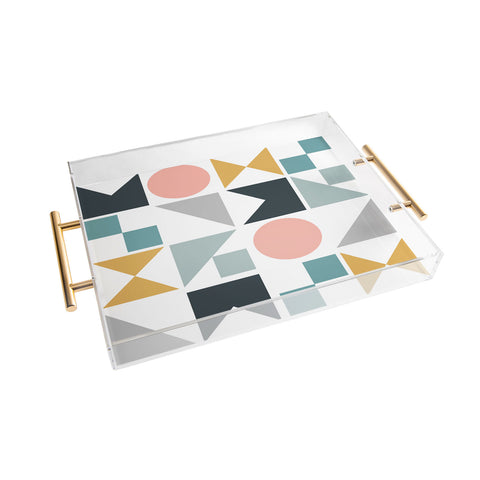 The Old Art Studio Modern Geometric 09 Acrylic Tray