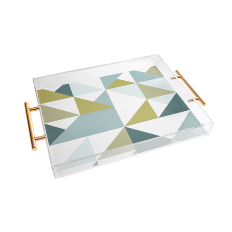 The Old Art Studio Modern Geometric 15 Acrylic Tray