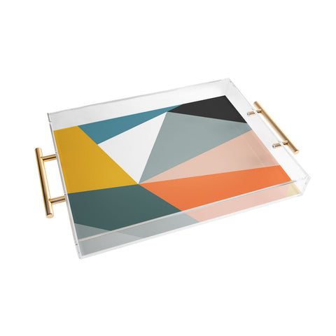 The Old Art Studio Modern Geometric 33 Acrylic Tray