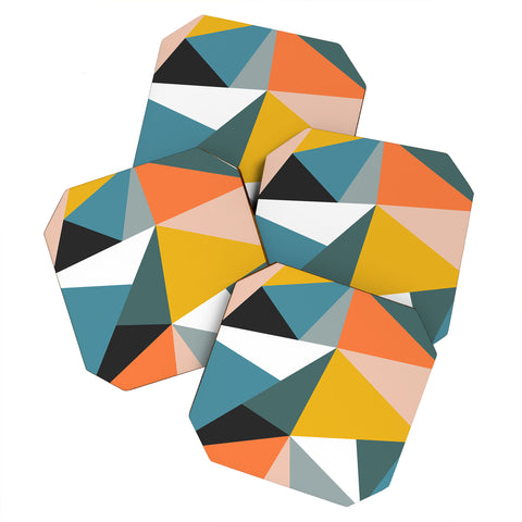 The Old Art Studio Modern Geometric 36 Coaster Set