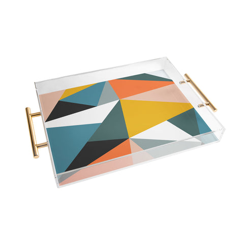 The Old Art Studio Modern Geometric 36 Acrylic Tray