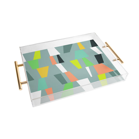 The Old Art Studio Modern Geometric 41 Acrylic Tray