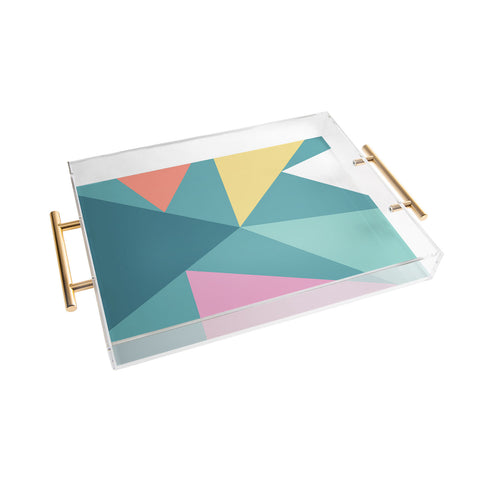 The Old Art Studio Modern Geometric 48 Acrylic Tray