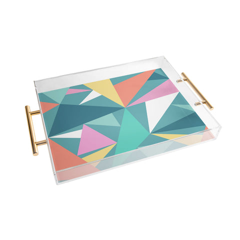 The Old Art Studio Modern Geometric 49 Acrylic Tray
