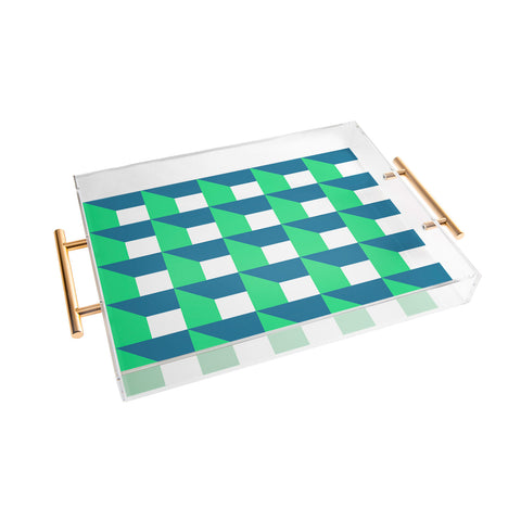 The Old Art Studio Modern Geometric 52 Acrylic Tray