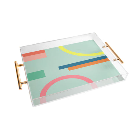 The Old Art Studio Modern Geometric 71 Acrylic Tray
