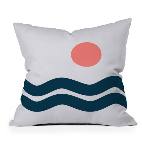 The Old Art Studio Nautical 06 Outdoor Throw Pillow