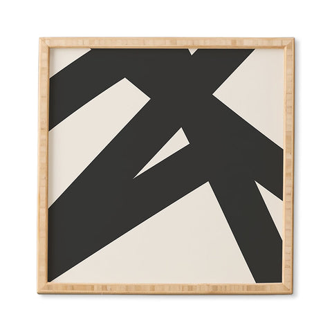 The Old Art Studio Neutral Abstract 1B Framed Wall Art