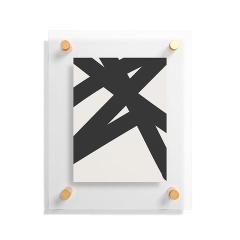 The Old Art Studio Neutral Abstract 1B Floating Acrylic Print