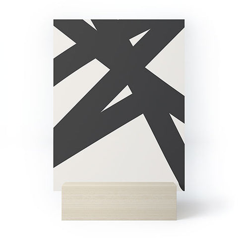 The Old Art Studio Neutral Abstract 1B Mini Art Print