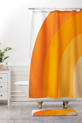 The Old Art Studio Retro 01 Shower Curtain And Mat