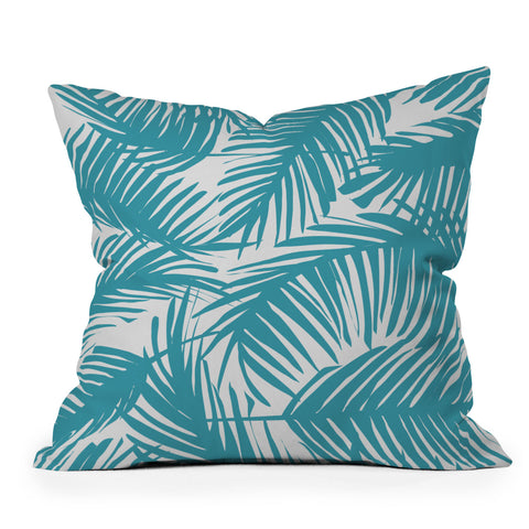 The Old Art Studio Tropical Pattern 02A Outdoor Throw Pillow