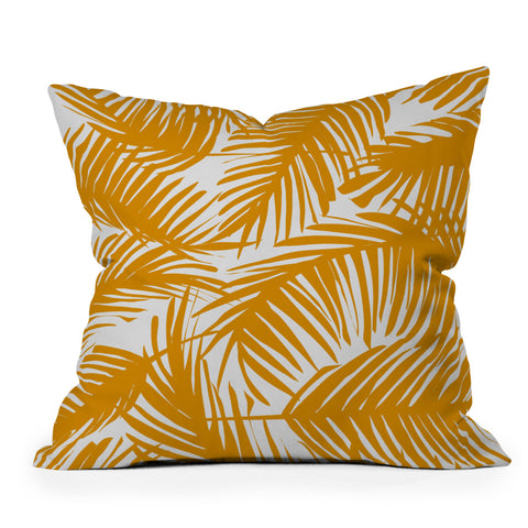 The Old Art Studio Tropical Pattern 02B Outdoor Throw Pillow