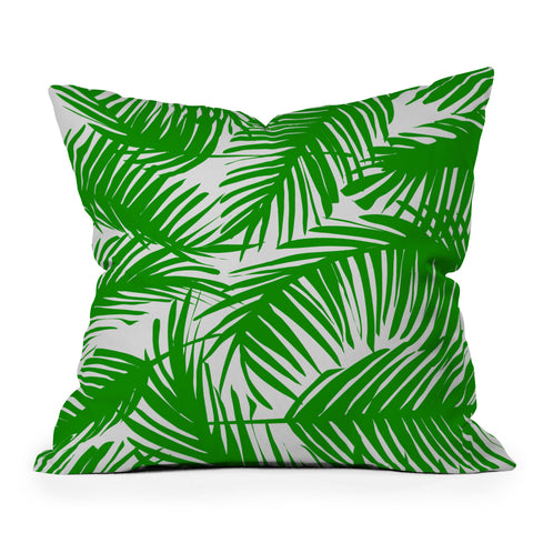 The Old Art Studio Tropical Pattern 02E Outdoor Throw Pillow