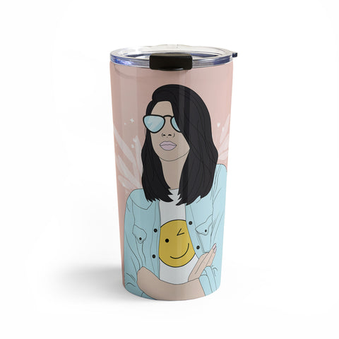 The Optimist Be a Voice Dont Be An Echo Travel Mug