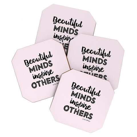 The Optimist Beautiful Minds Inspire Others Coaster Set