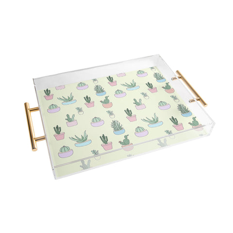 The Optimist Cactus All Over Acrylic Tray