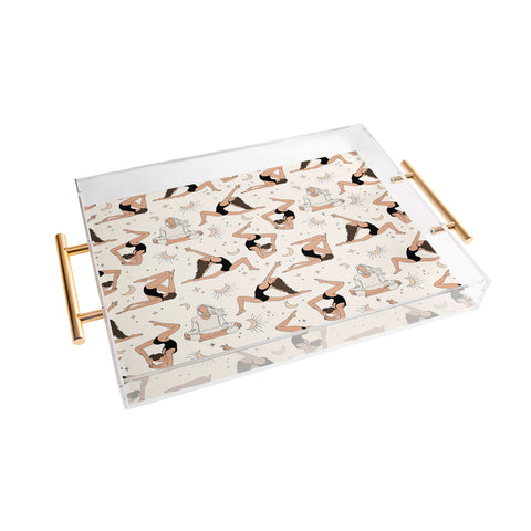 The Optimist Dance Of The Spirit Pattern Acrylic Tray