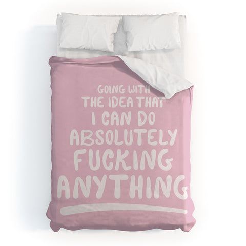 The Optimist I Can Do Anything Duvet Cover