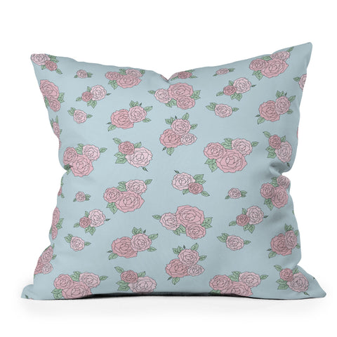 The Optimist La Vie En Rose La Vie En Rose Outdoor Throw Pillow