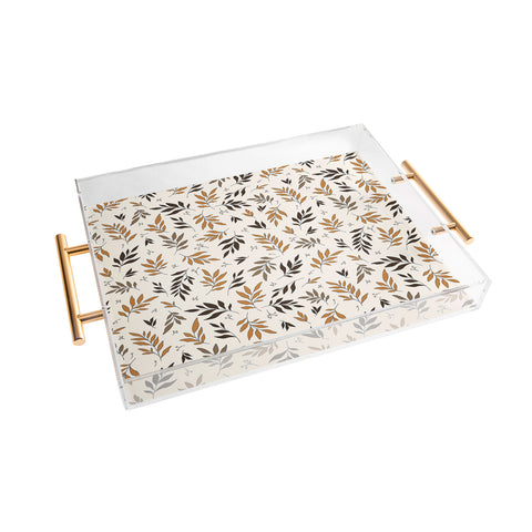 The Optimist Leaves Of Change Pattern Acrylic Tray