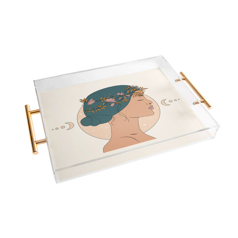The Optimist Moon Gazing Acrylic Tray