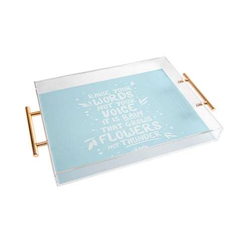 The Optimist Raise Your Words Acrylic Tray