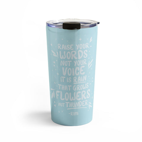 The Optimist Raise Your Words Travel Mug