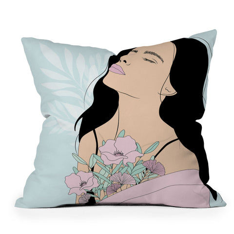 The Optimist Take A Deep Breath Outdoor Throw Pillow