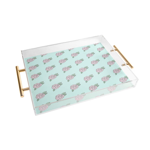The Optimist The Rose Garden Acrylic Tray